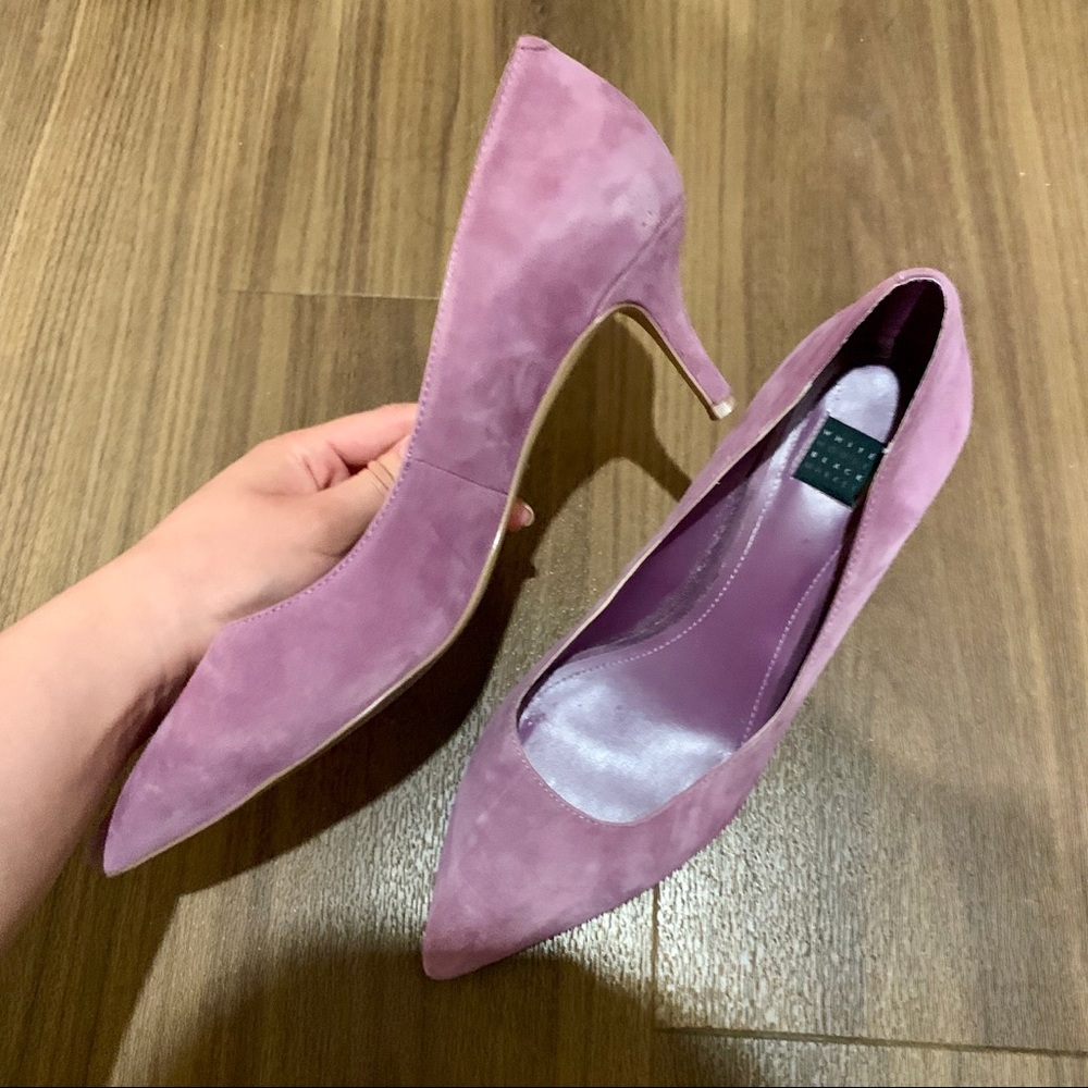 👠 WHBM Purple Kitten Heels 7.5